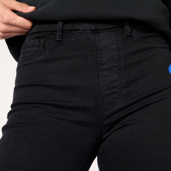 Warp + Weft Women’s DBX Black Pull On Flare Jeans size 00/24/XXS - Picture 3 of 12